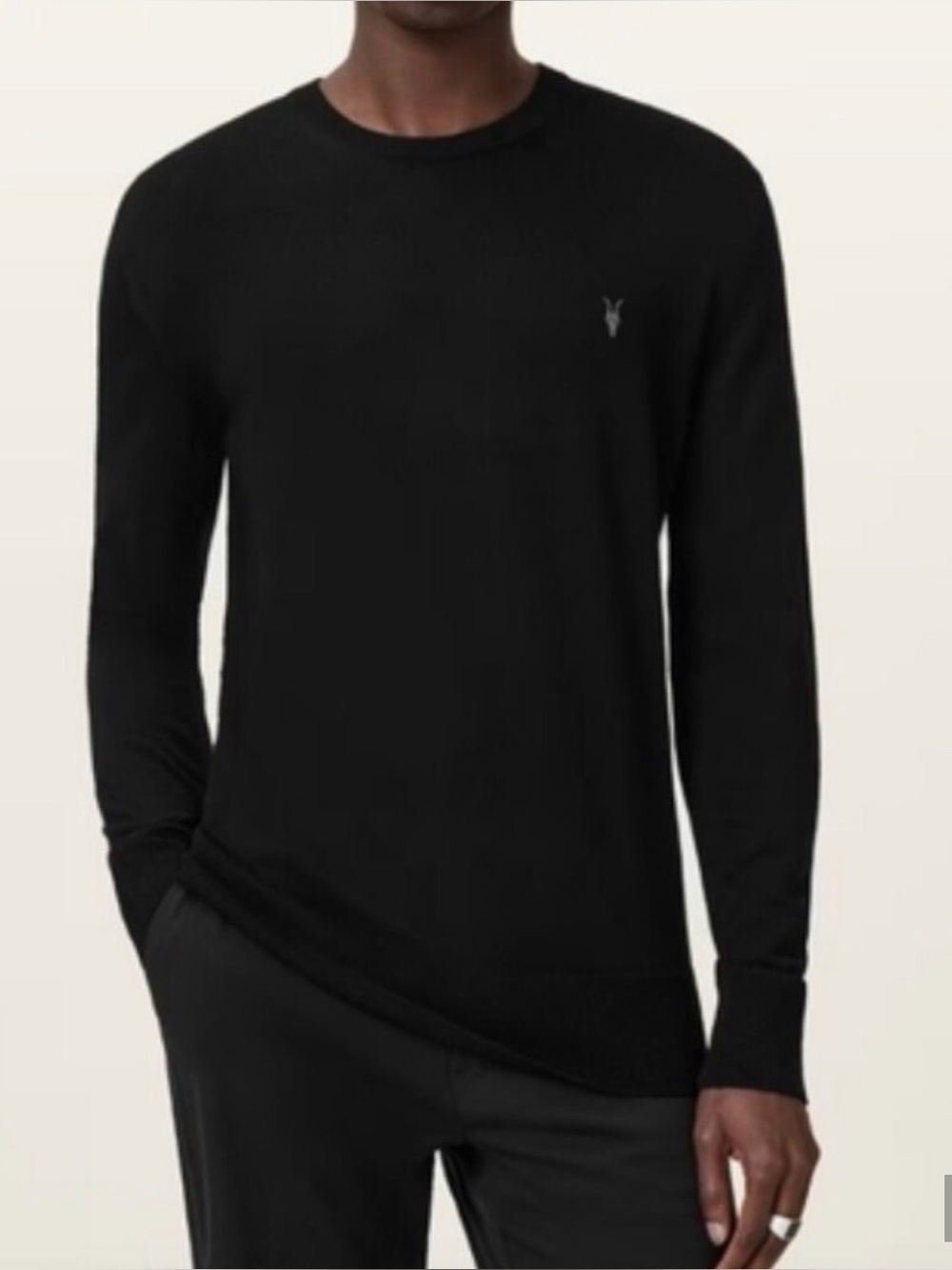 Allsaints Long Sleeve Black T-Shirt
